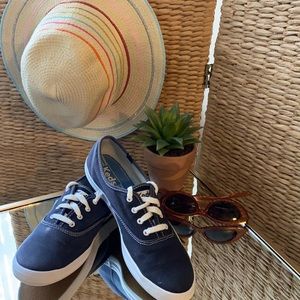 💛Keds - Navy, Canvas, Lace-up, Sneakers Size 8